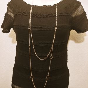 Black blouse✨size S